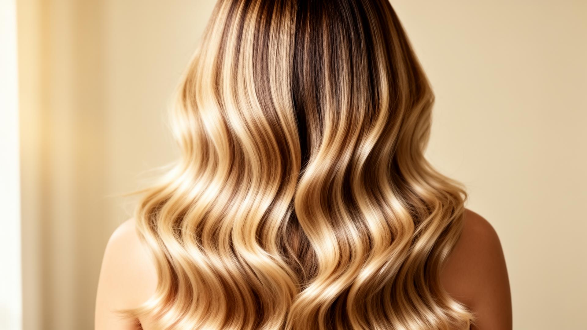 Client with long, full hair extensions styled at Crowned in Glory salon in Fort Myers, Florida